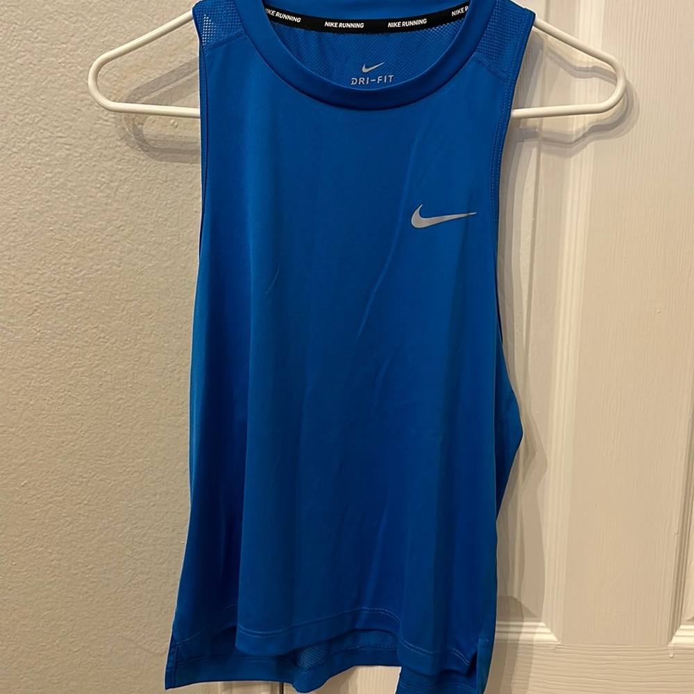 Nike royal blue tank top, size S, worn once.